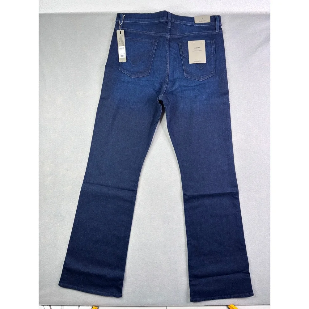Hudson Barbara High Rise Bootcut Jeans Dark Wash Blue Denim Size 34 - Picture 5 of 8